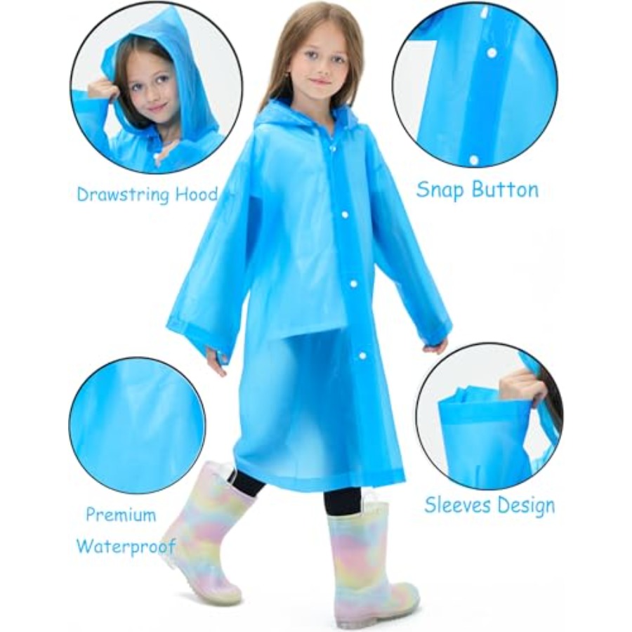 2 Pack Reusable Waterproof Rai - огляд і ціна Emergency Poncho Rain