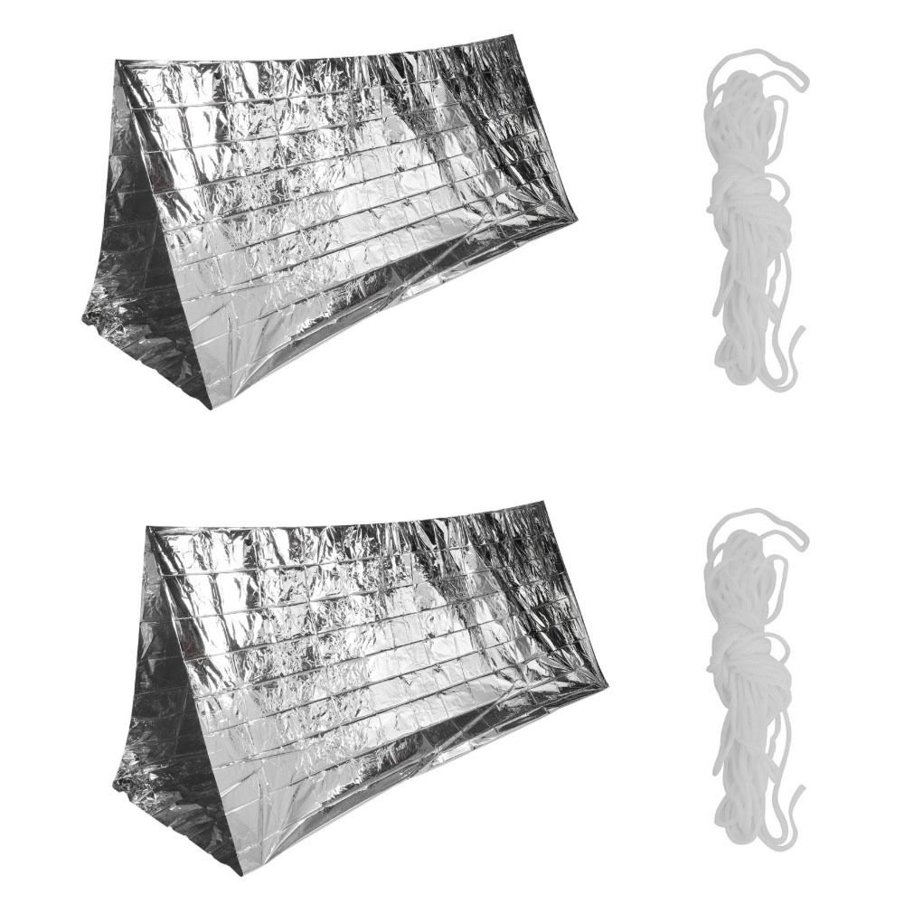 2 Pcs Durable Reflective Emerg - огляд і ціна Survival Blanket Reflective