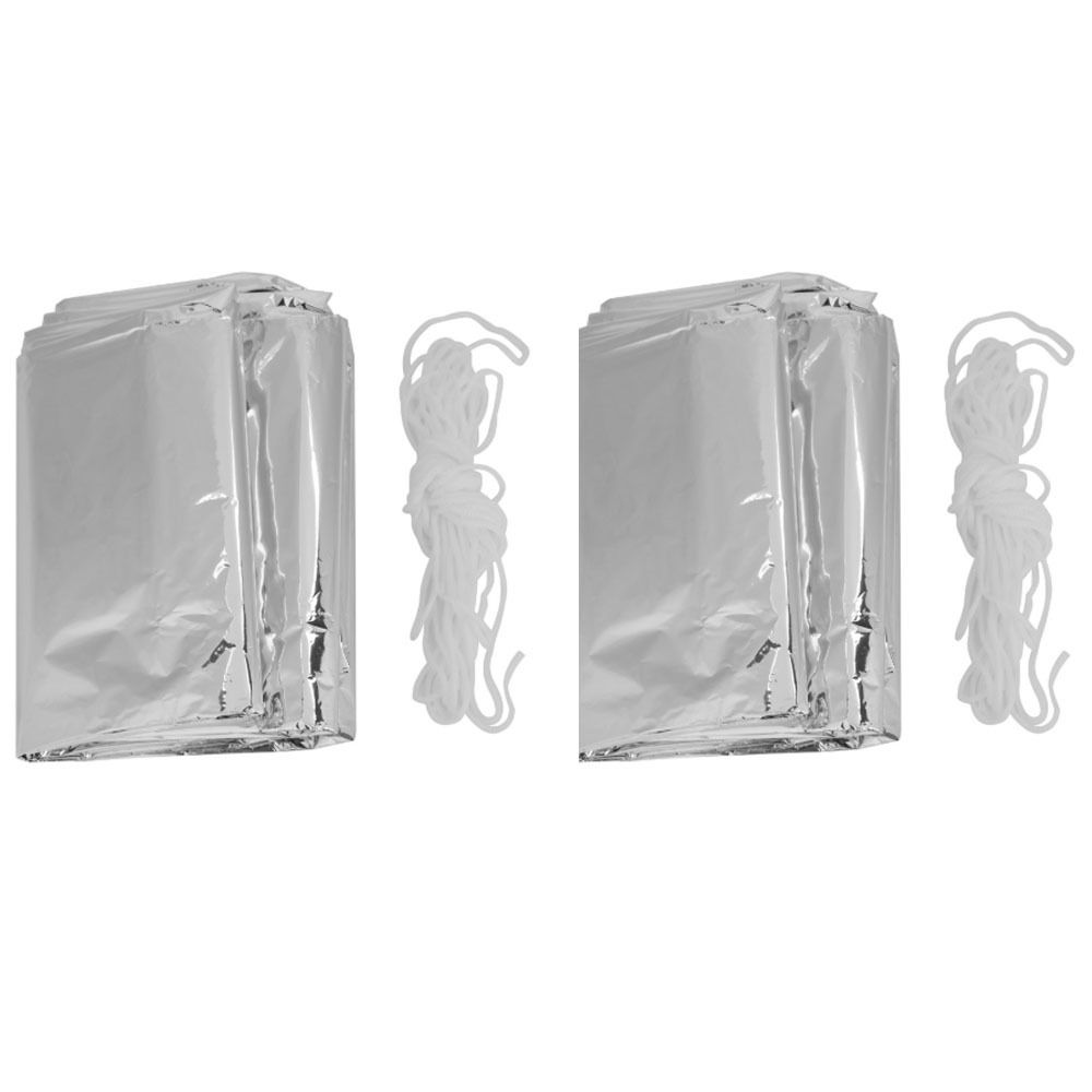 2 Pcs Durable Reflective Emerg - огляд і ціна Survival Blanket Reflective
