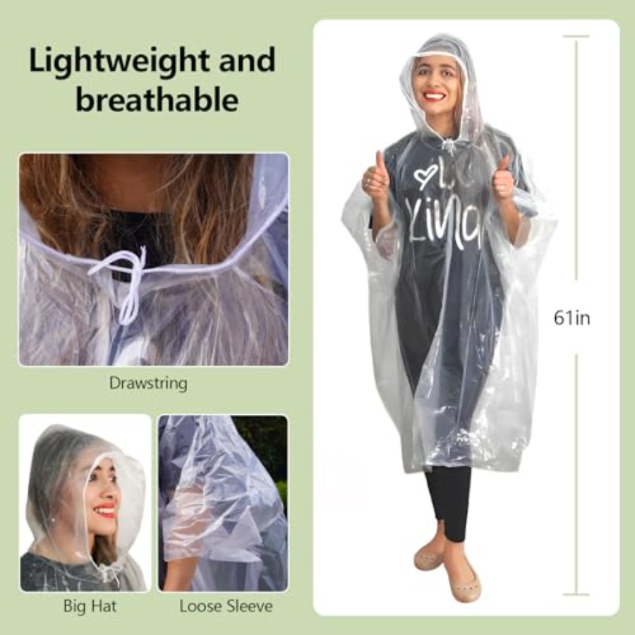 Emergency Disposable Rain Ponc - огляд і ціна Emergency Poncho Rain