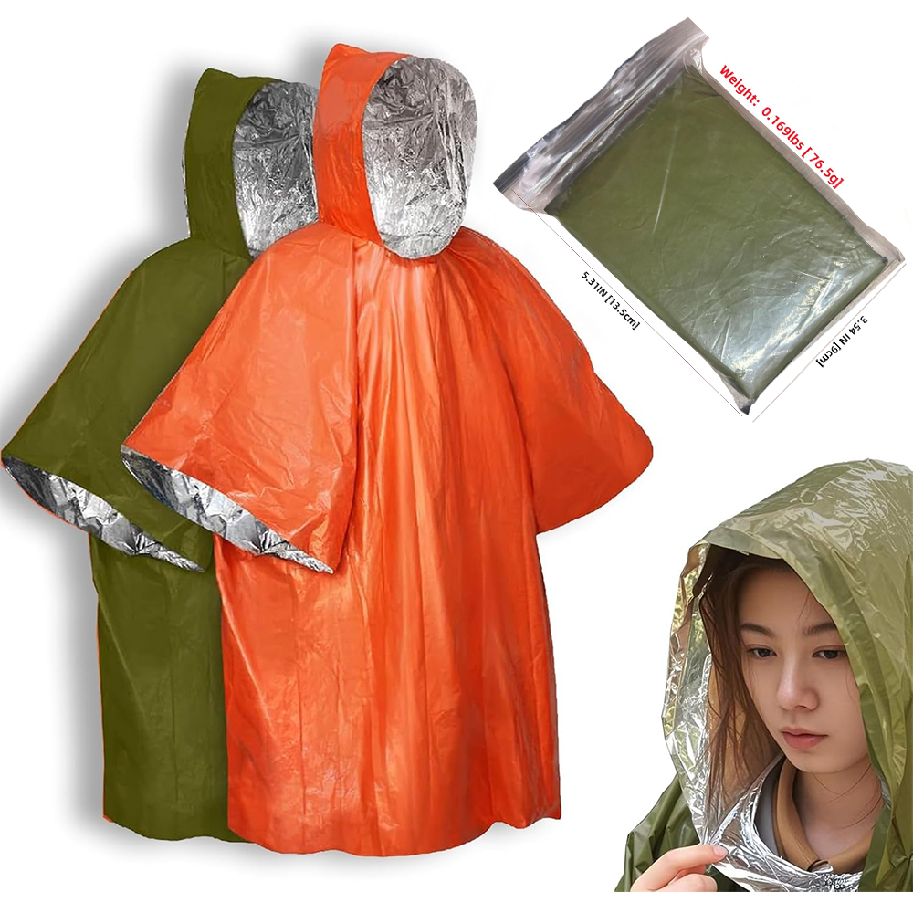 Camping Raincoat Waterproof Su - огляд і ціна Survival Blanket Reflective