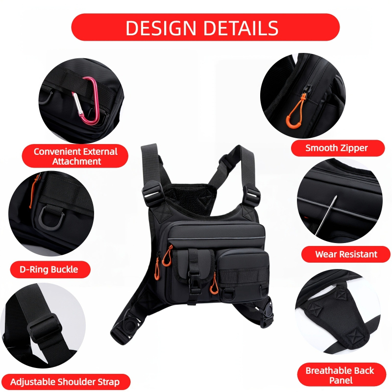 Men's Tactical Chest Bag, Runn - огляд і ціна Fishing Kit Compact