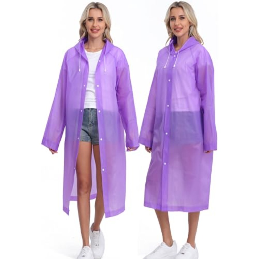 2-Pack Reusable Rain Ponchos f - огляд і ціна Emergency Poncho Rain