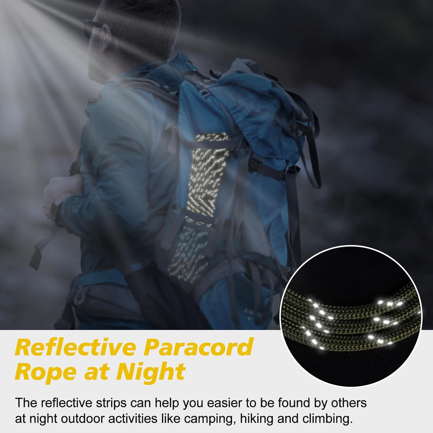 1000lb Reflective Paracord 4mm - огляд і ціна Para Cord 1000Ft
