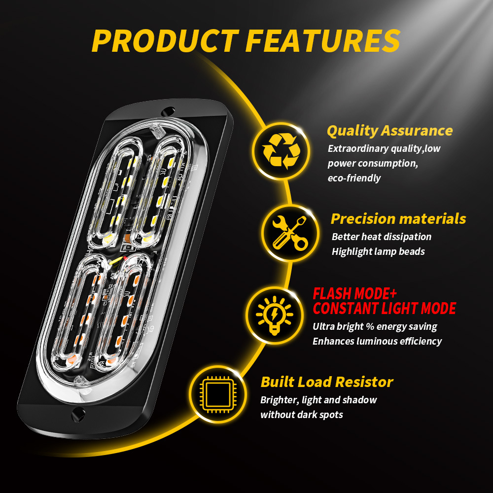 1pcs Led Strobe Warning Light  - огляд і ціна Sos Light Strobe