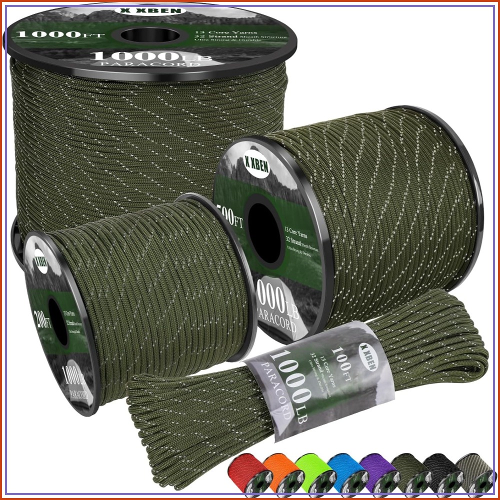 Reflective Paracord 1000lb, 50 - огляд і ціна Para Cord 1000Ft