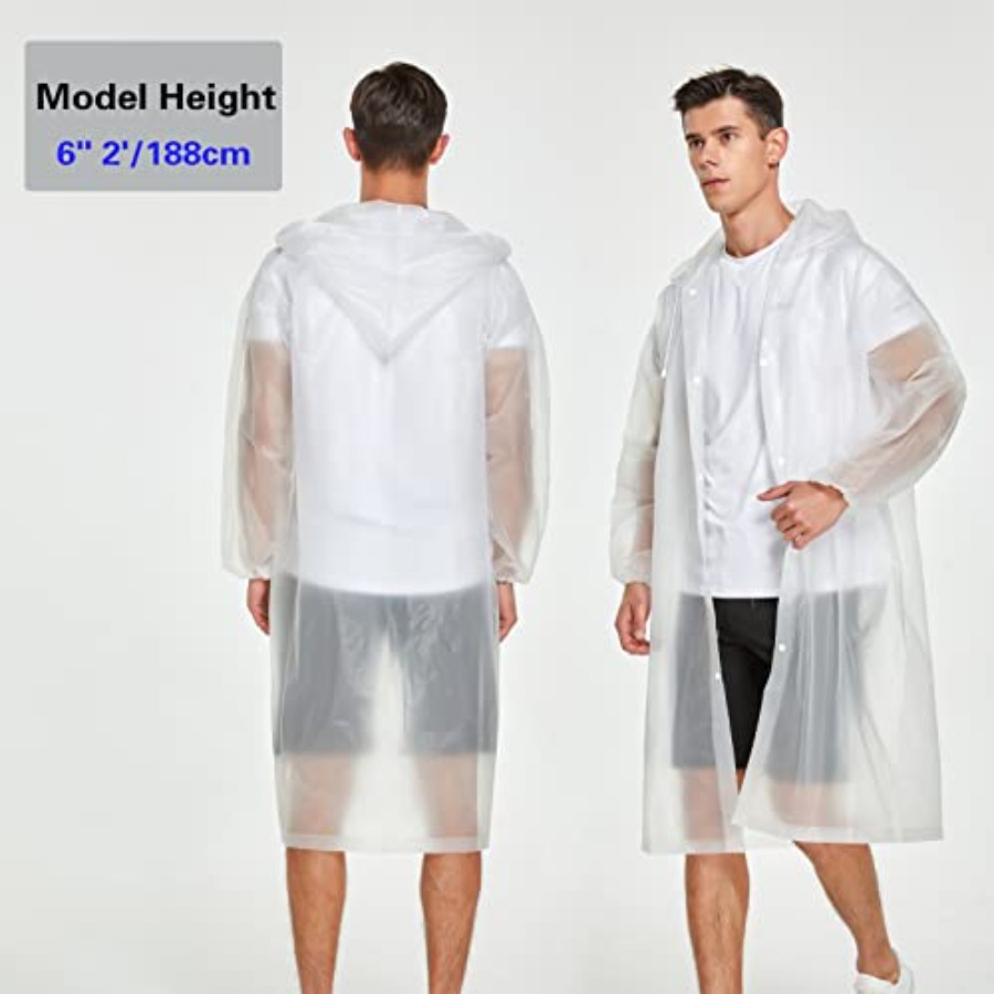 2 Pack Waterproof Rain Ponchos - огляд і ціна Emergency Poncho Rain