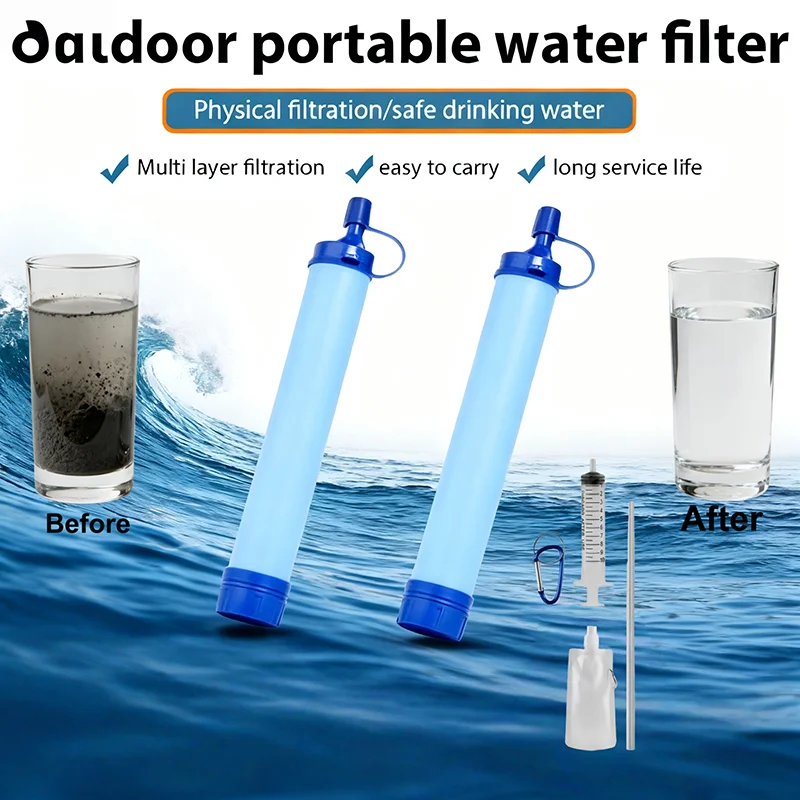 Outdoor Water Filter Straw Cam - огляд і ціна Water Purification Straw