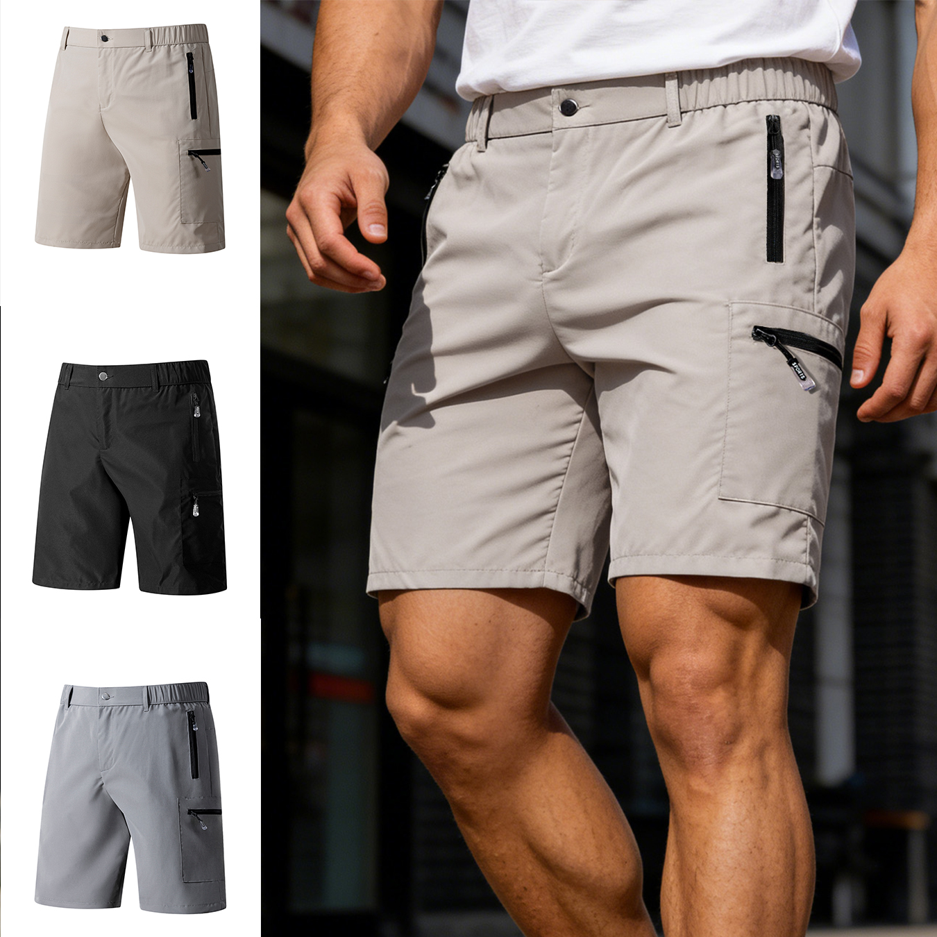Men's Short Cargo Shorts Multi - огляд і ціна Fishing Kit Compact