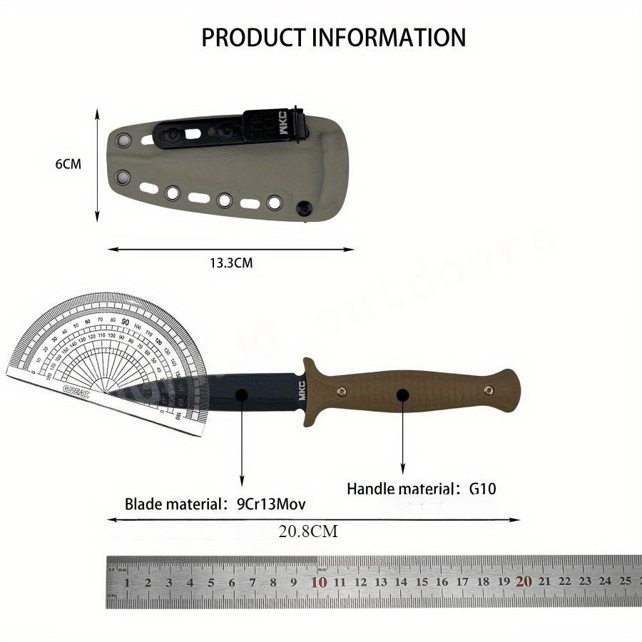 High Hardness MKC V24 Fixed Bl - огляд і ціна Bushcraft Knife Fixed