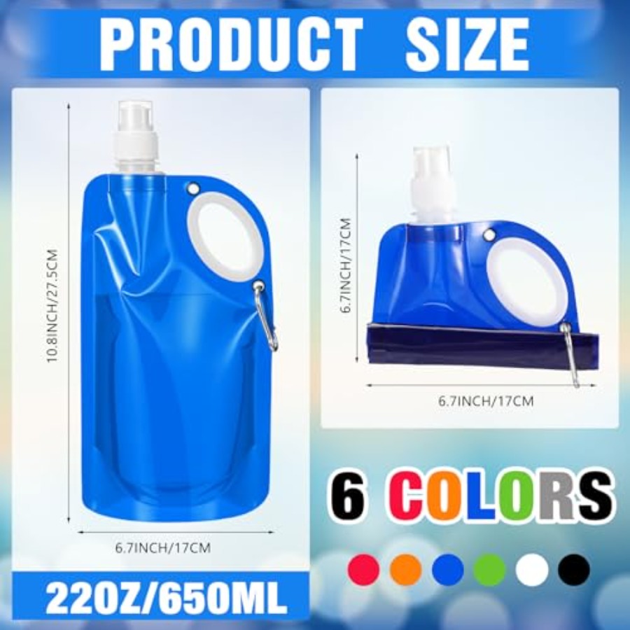 22 oz Collapsible Water Bottle - огляд і ціна Water Bag Collapsible