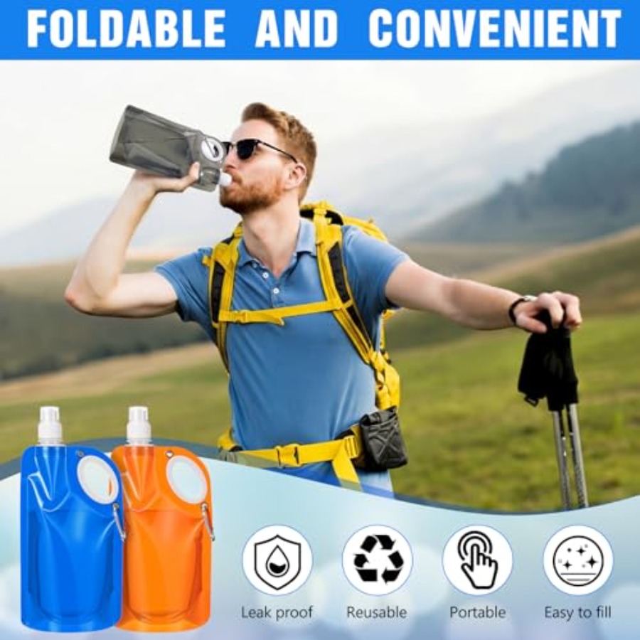 22 oz Collapsible Water Bottle - огляд і ціна Water Bag Collapsible