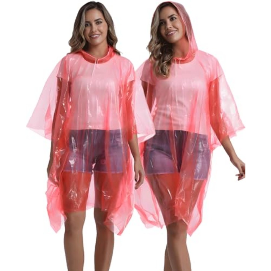 4/6/12 Pack Disposable Rain Po - огляд і ціна Emergency Poncho Rain