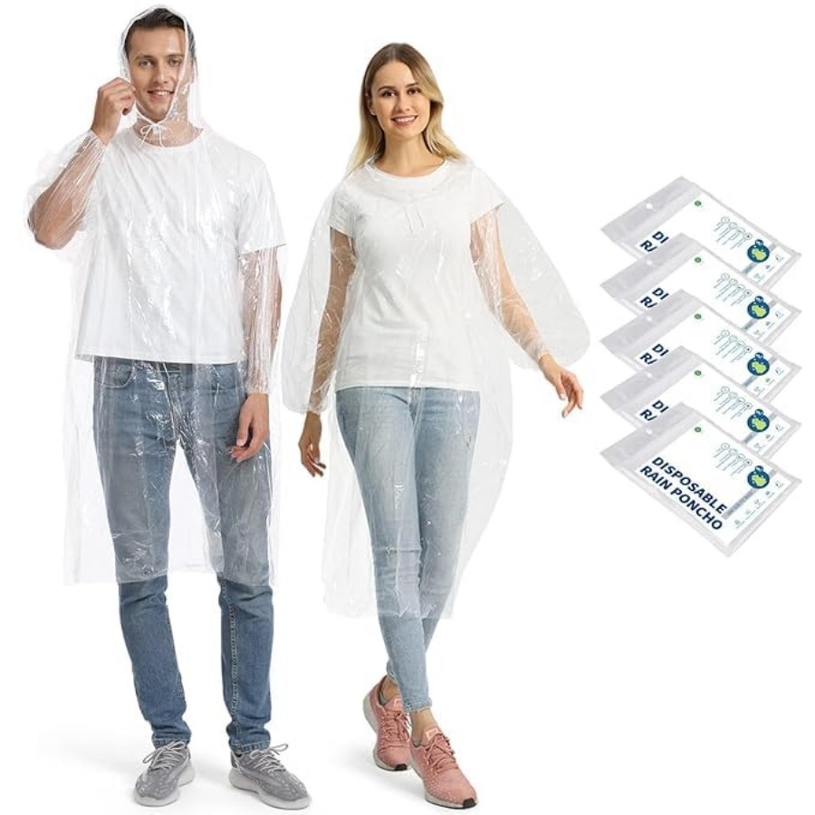 5/10/20 Pack Rain Ponchos, Dis - огляд і ціна Emergency Poncho Rain