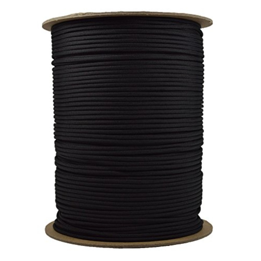 Paracord 1000 ft. Spool - Blac - огляд і ціна Para Cord 1000Ft