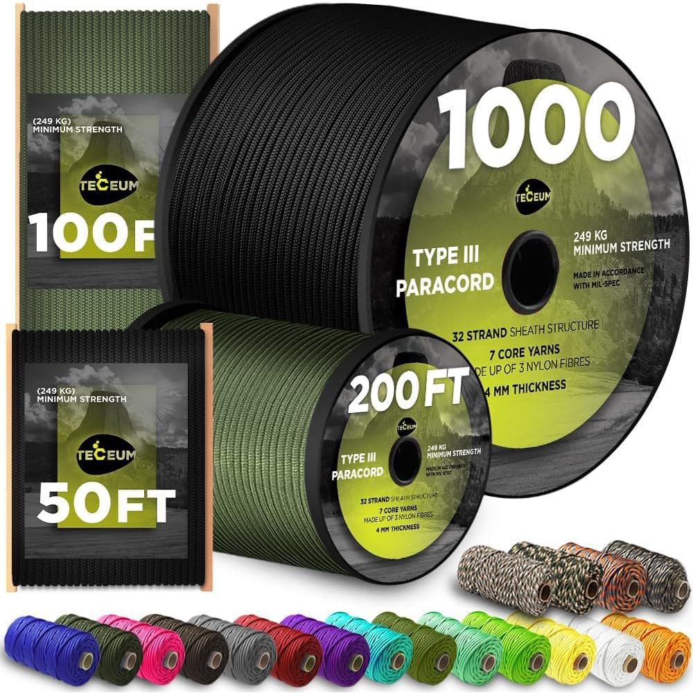 5/32 1000ft Paracord Rope - 20 - огляд і ціна Para Cord 1000Ft