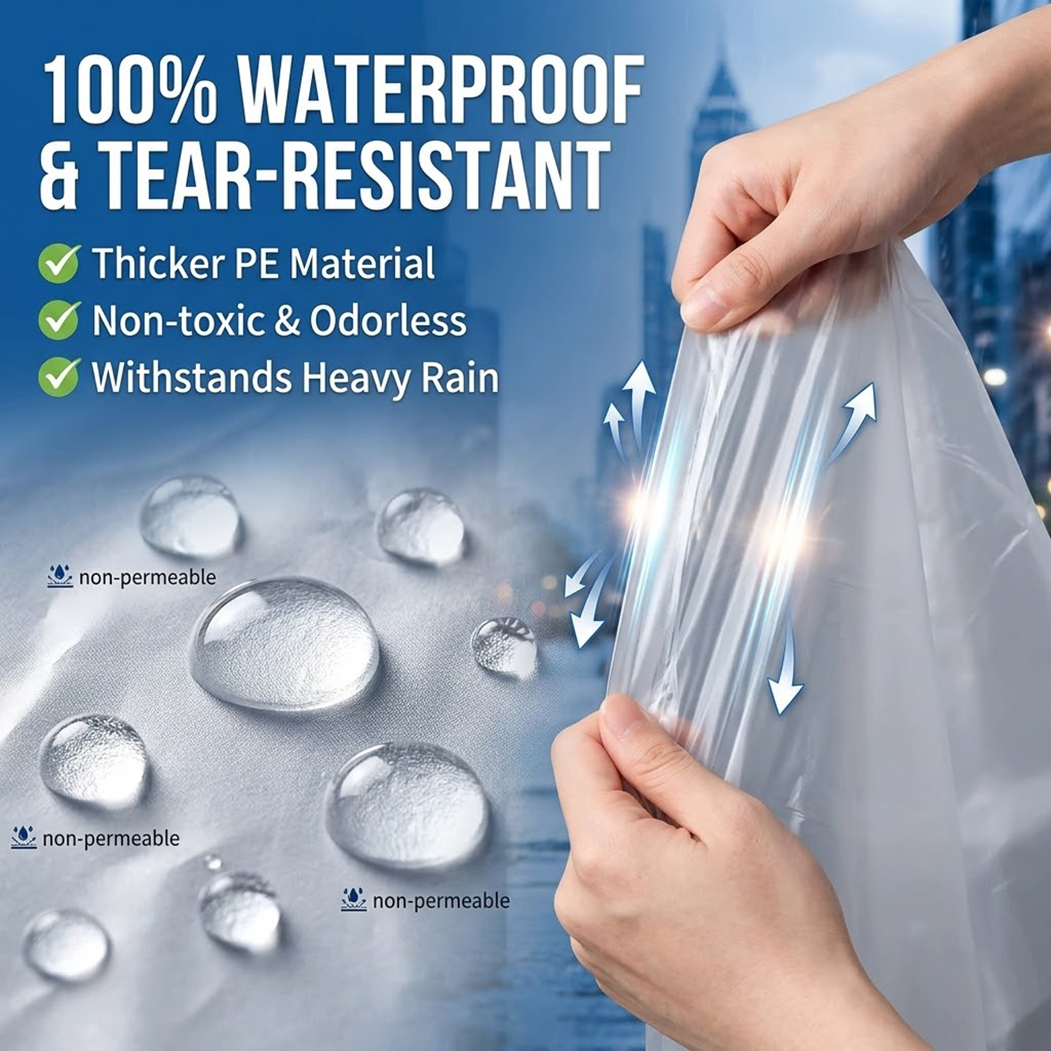 Unisex Portable Card Disposabl - огляд і ціна Emergency Poncho Rain