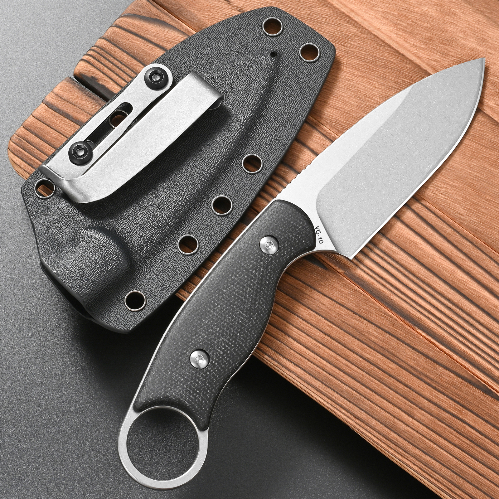 FF116 Fixed Blade Knife VG10 S - огляд і ціна Bushcraft Knife Fixed