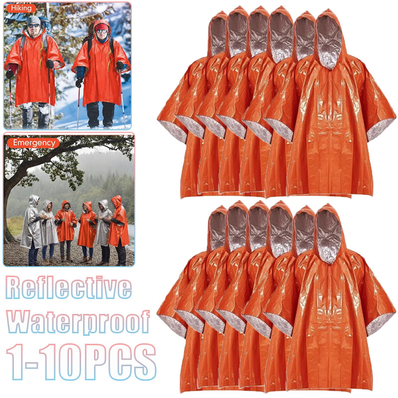 1-10PCS Compact Thermal Emerge - огляд і ціна Survival Blanket Reflective