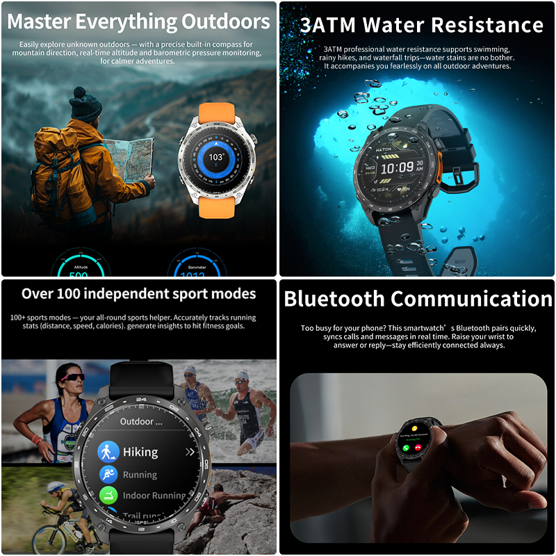 HD300 Pro Men Smart Watch AMOL - огляд і ціна Compass Lensatic