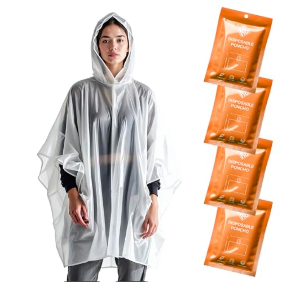 Disposable Rain Ponchos for Ad - огляд і ціна Emergency Poncho Rain
