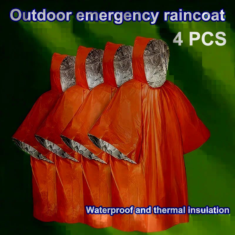 4PCS Emergency Survival Rain H - огляд і ціна Survival Blanket Reflective