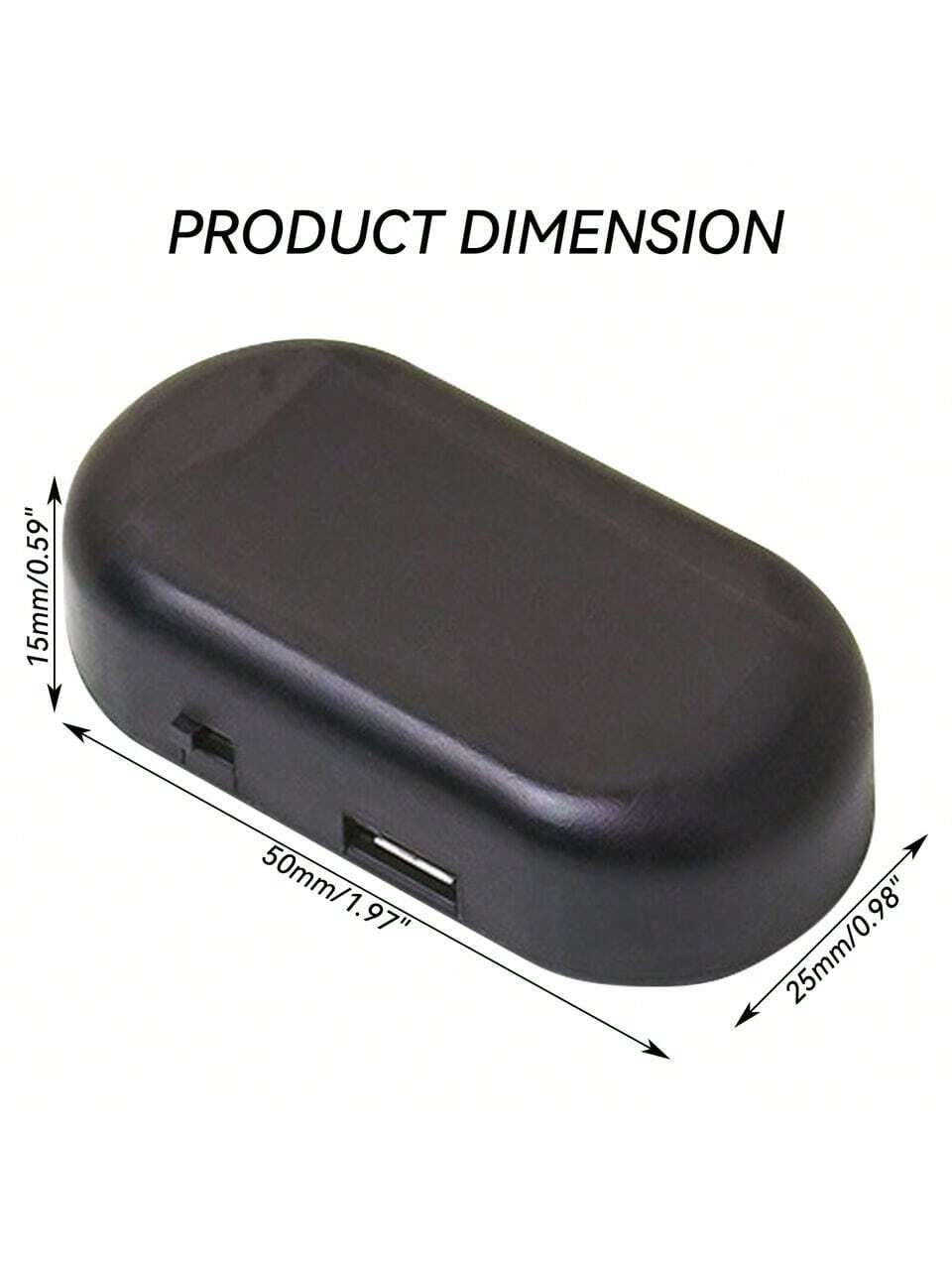 1PCS Black Shell Fake Solar Po - огляд і ціна Sos Light Strobe