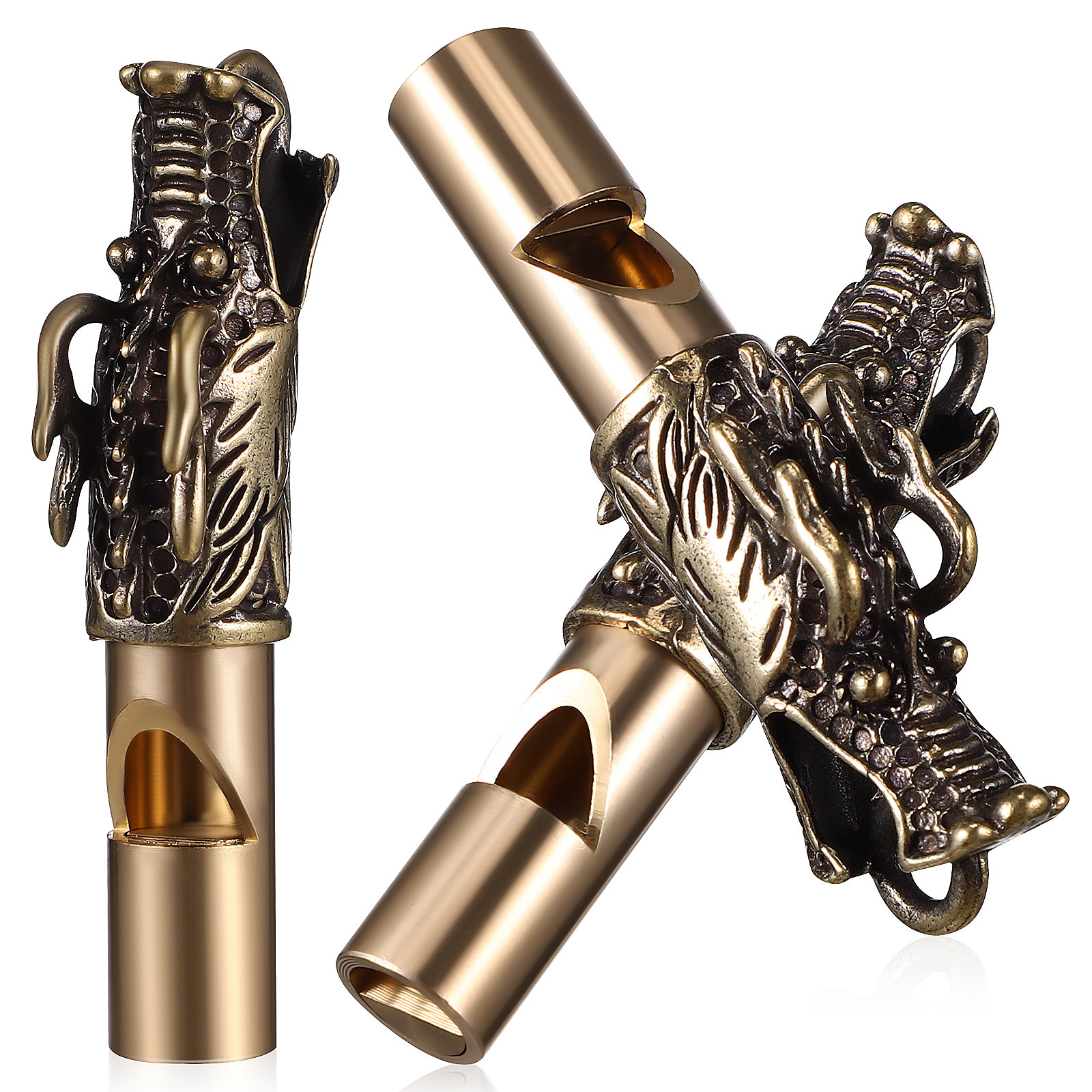 3Pcs Dragon Whistles Brass Ret - огляд і ціна Emergency Whistle Loud