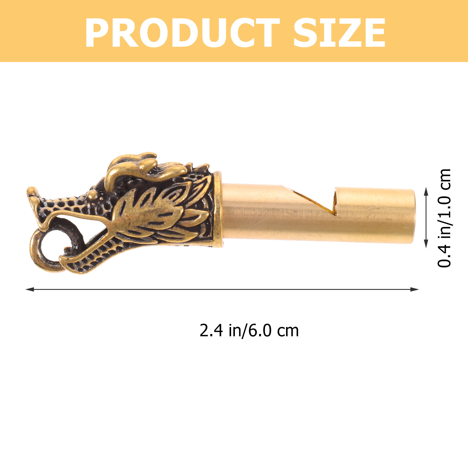 Delicate Brass Whistle Keychai - огляд і ціна Emergency Whistle Loud