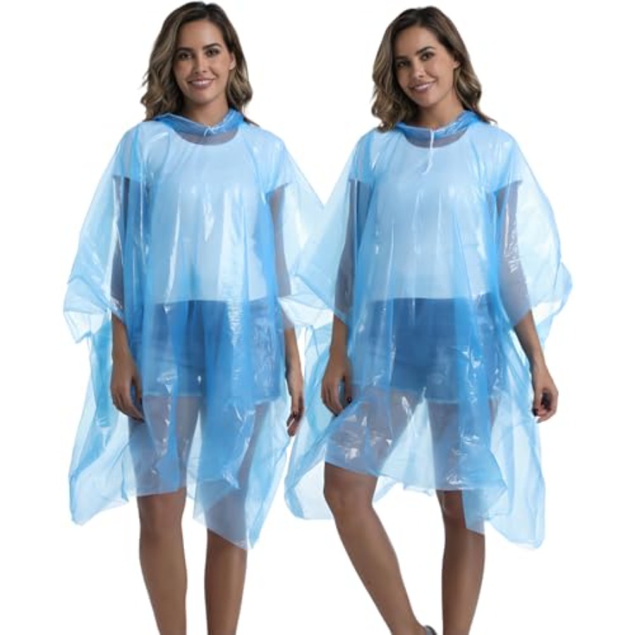 4/6/12 Pack Disposable Rain Po - огляд і ціна Emergency Poncho Rain