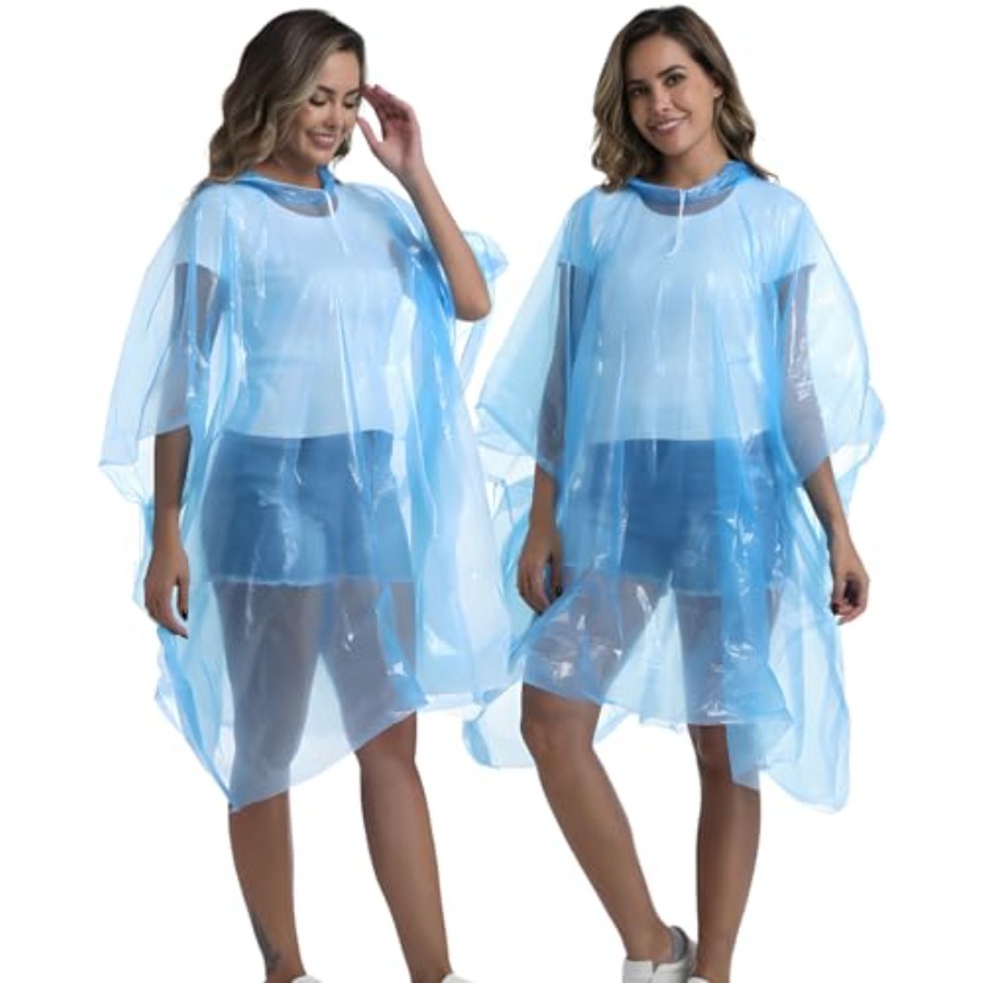 4/6/12 Pack Disposable Rain Po - огляд і ціна Emergency Poncho Rain