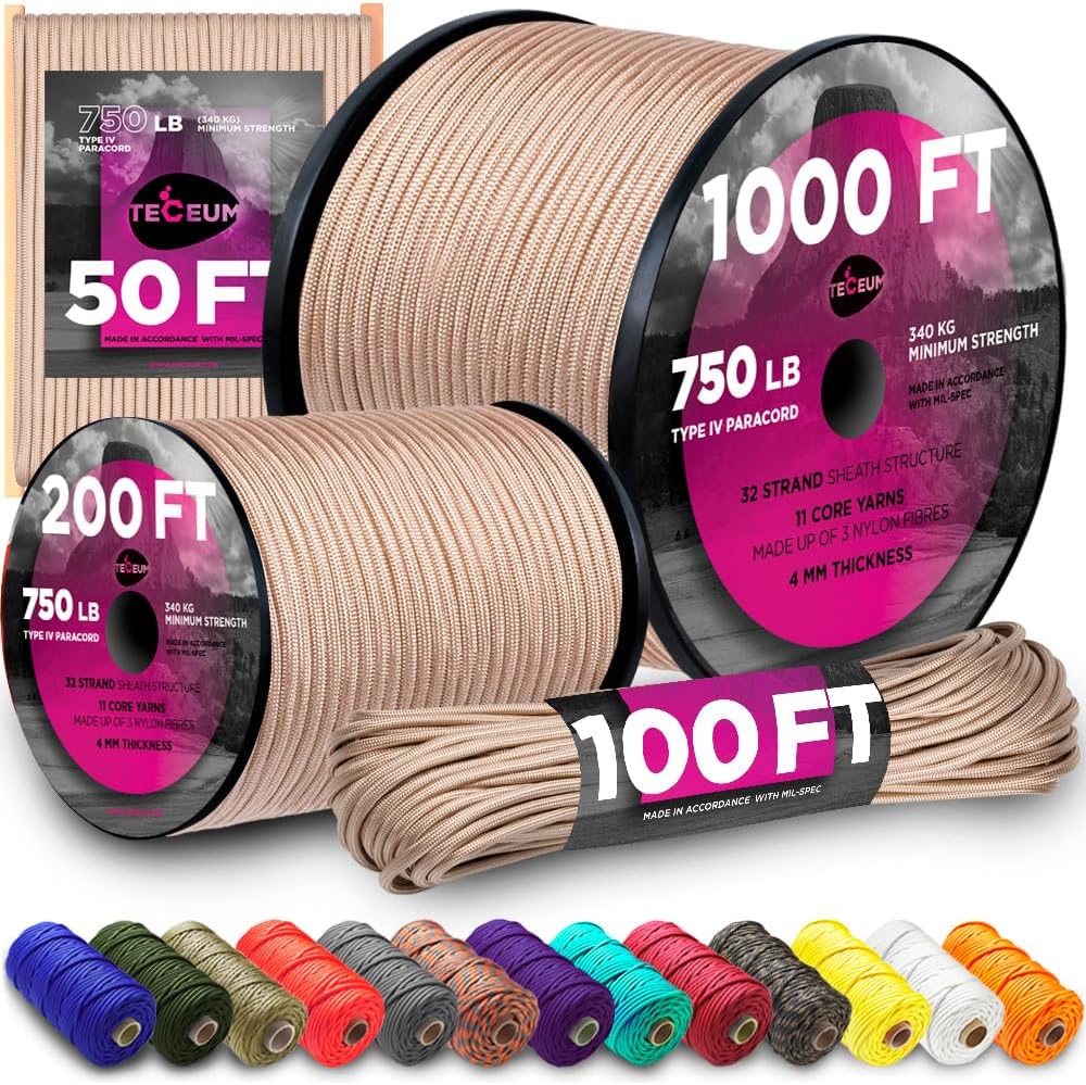 750 lb Paracord Rope - 1000Ft/ - огляд і ціна Para Cord 1000Ft