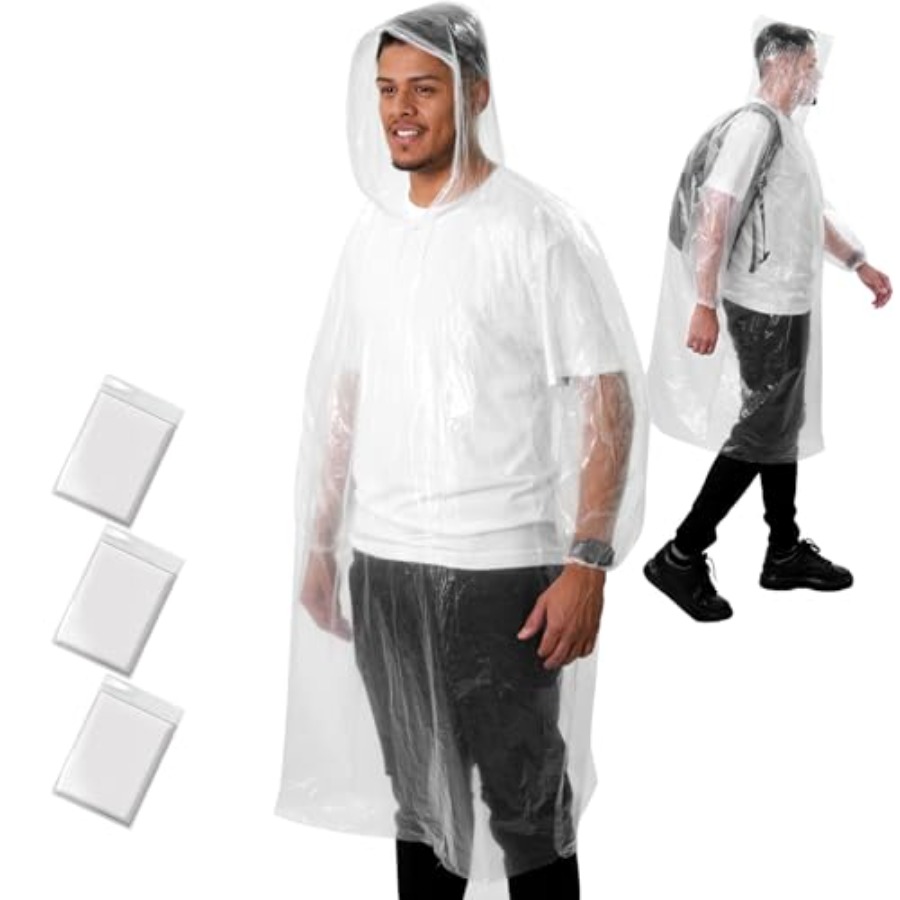 ANYOO Disposable Rain Poncho f - огляд і ціна Emergency Poncho Rain