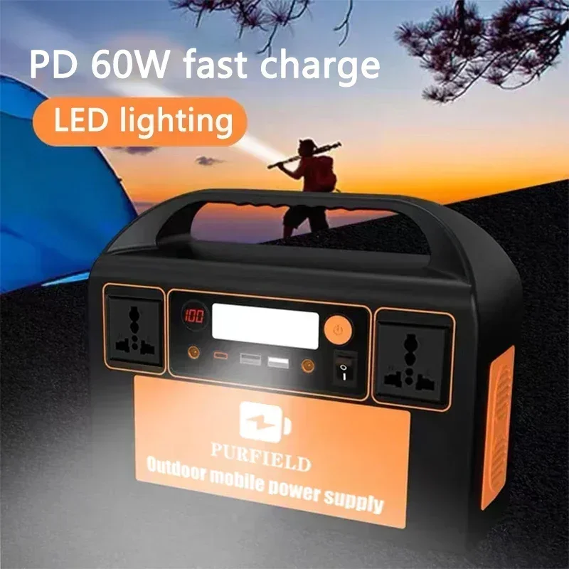 PURFIELD 220V 110V 300W Portab - огляд і ціна Solar Emergency Charger