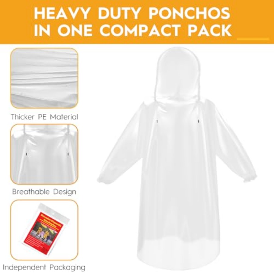 and and Disposable Rain Poncho - огляд і ціна Emergency Poncho Rain