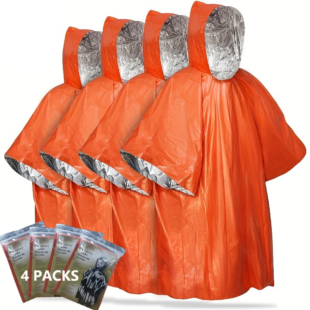 Emergency Rain Poncho with Hoo - огляд і ціна Emergency Mylar Tent